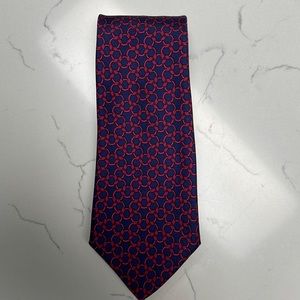 Hermes silk tie.